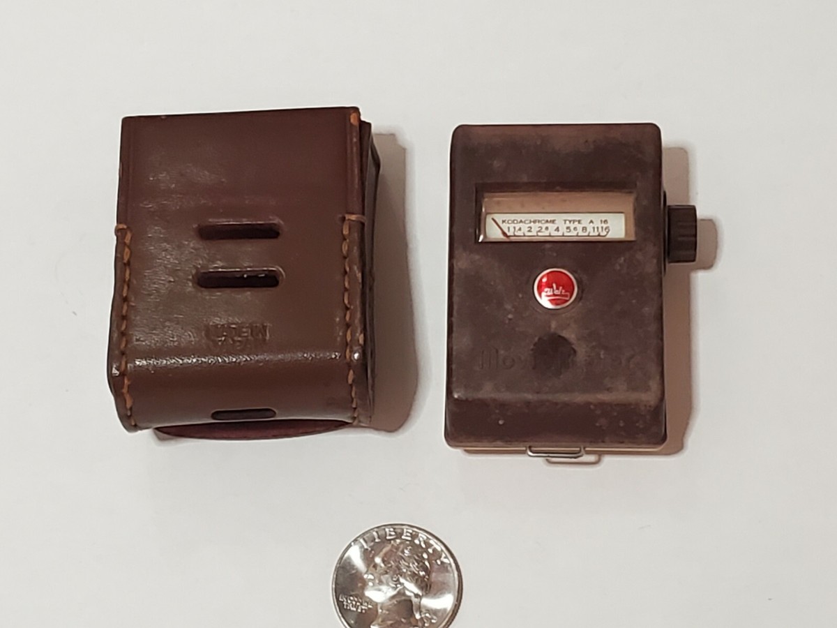 Walz Brown Leather EXC + 5 Movie Meter Vtg. Japan Walz Brown Leather EXC + 5 Movie Meter Vtg. Japan
