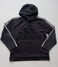 Adidas Boys XL 18/20 Pullover Hoodie Dark Gray Lined Sweatshirt