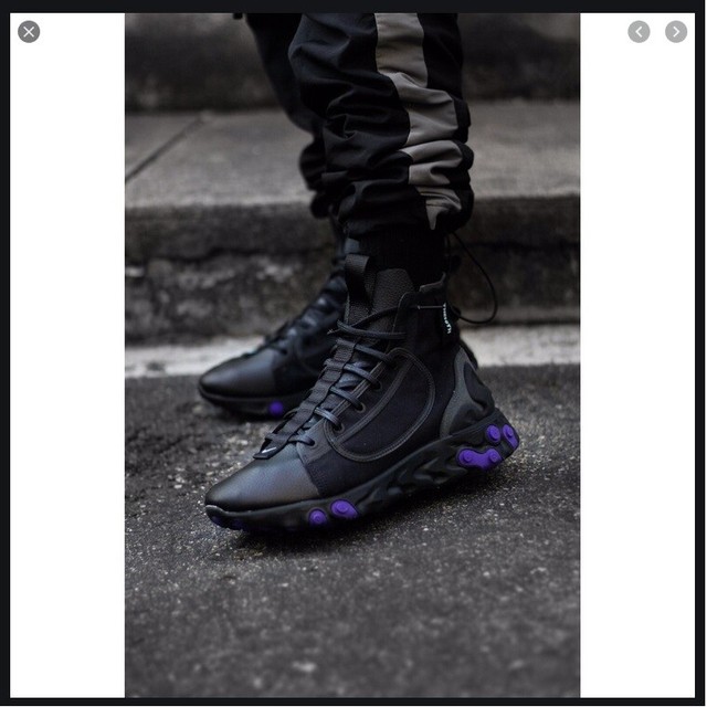 nike react ianga triple black