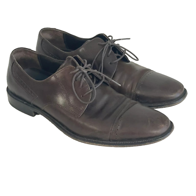 Johnston & Murphy Mens Leather Derby Dress Shoes Brown 8.5 M  display picture 1