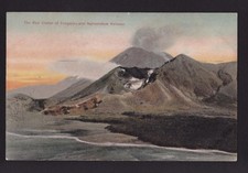 c1909 Red Crater of Tongariro & Nghauohoe volcano New Zealand mountain postcard