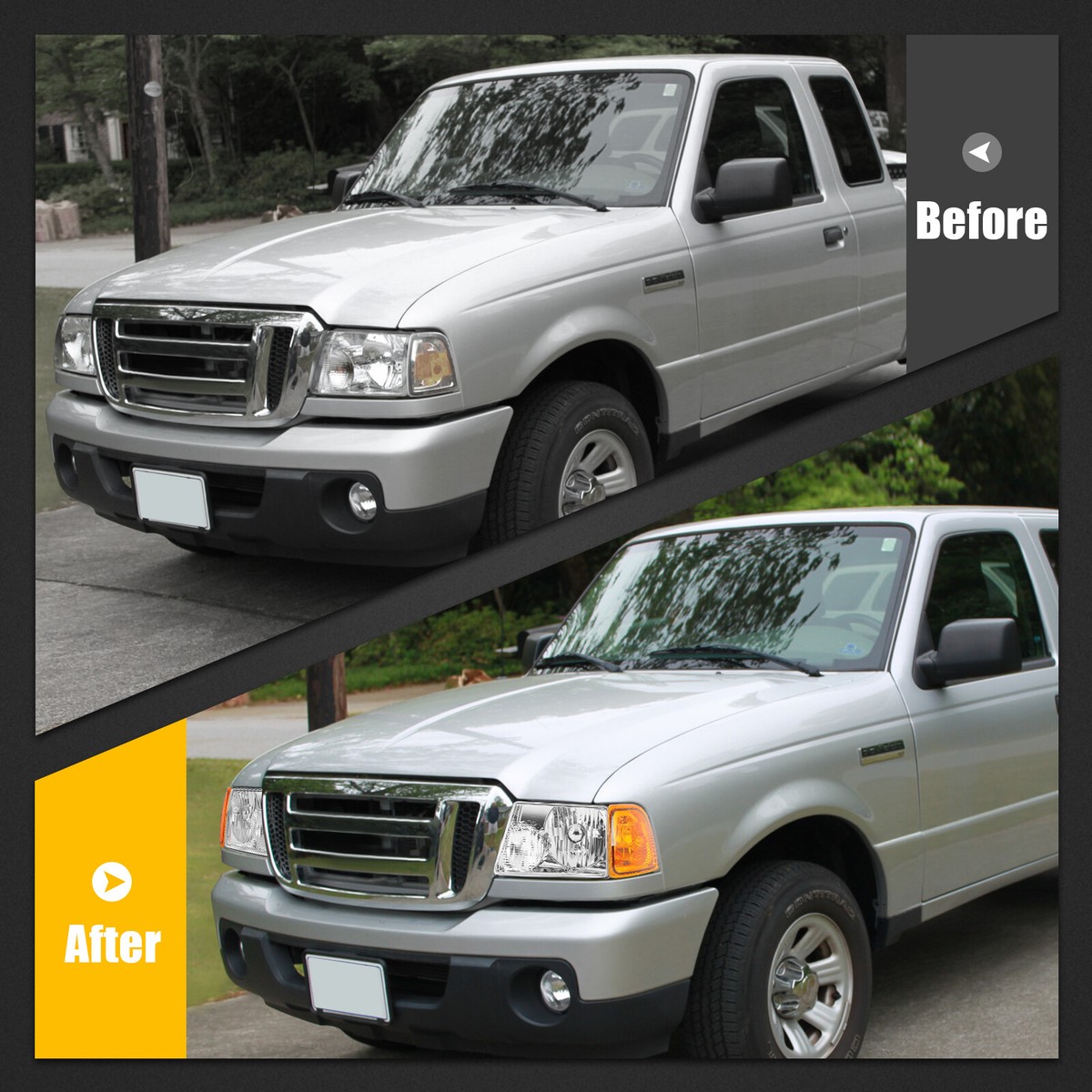 Ford Ranger Headlight Assembly Pair - Oem & Aftermarket Replacement Parts