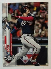 2020 Topp Series One Juan Soto #6 Nationals Yankees World Series Highlights