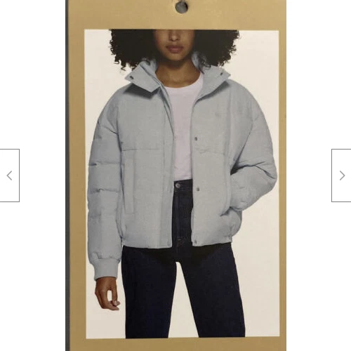 Levi s Ladies Cinched Puffer Jacket COLOR AIR BLUE SIZE M