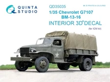 1/35 Quinta 3D Interior Decal #35035 Chevrolet G7107 Truck For ICM