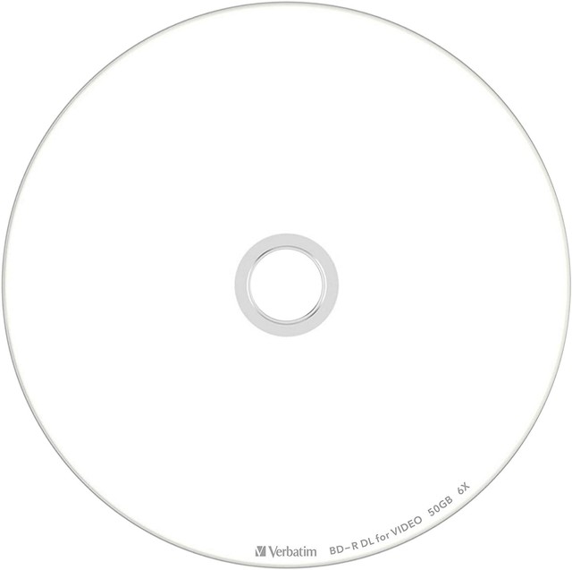 Verbatim 50GB 4X BD-R DL Inkjet Printable Blu-ray Disc - 50 Count for ...