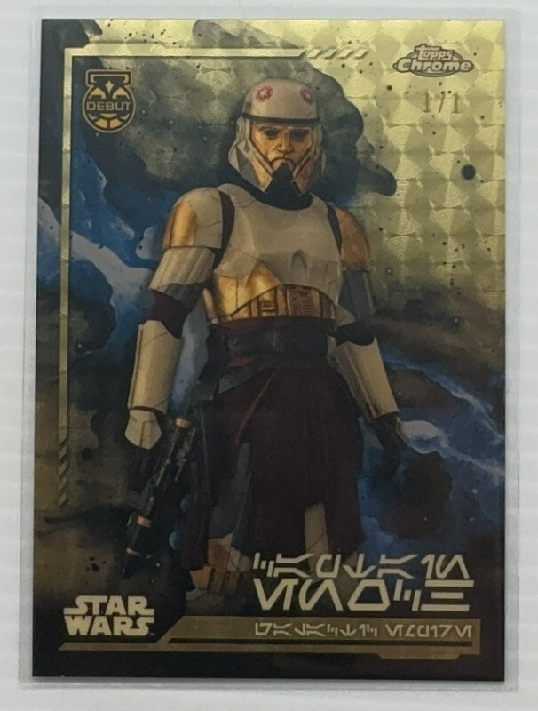 2024 Topps Chrome Star Wars Captain Enoch Debut Aurebush SP Superfractor #1/1