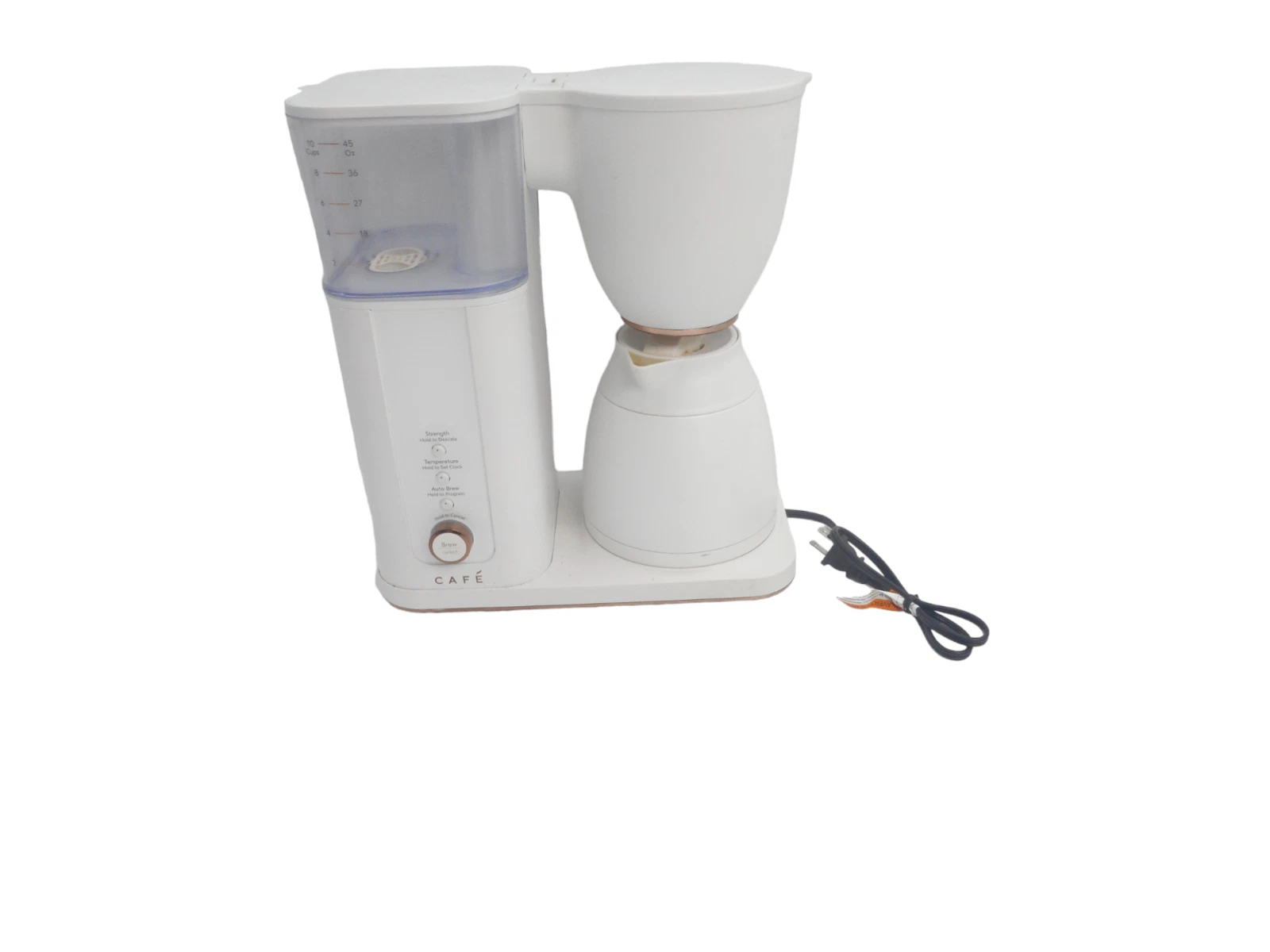 Cafe Specialty Drip Coffee Maker, Distinct By Design C7CDAAS4PW3, 10 Cup, White