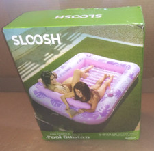 SLOOSH Inflatable Tanning Pool Suntan, 85" x 57" Extra Large Pool Floats