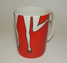 Kate Spade Lenox Things We Love Cha-Cha-Cha Dancing Legs Mug EUC