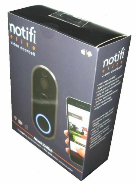 ELITE NOTIFI VIDEO DOORBELL BLACK SL-3012 - Main Image