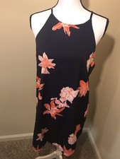  NEW w/ TAGS  Womens Navy And Floral Dress Size M