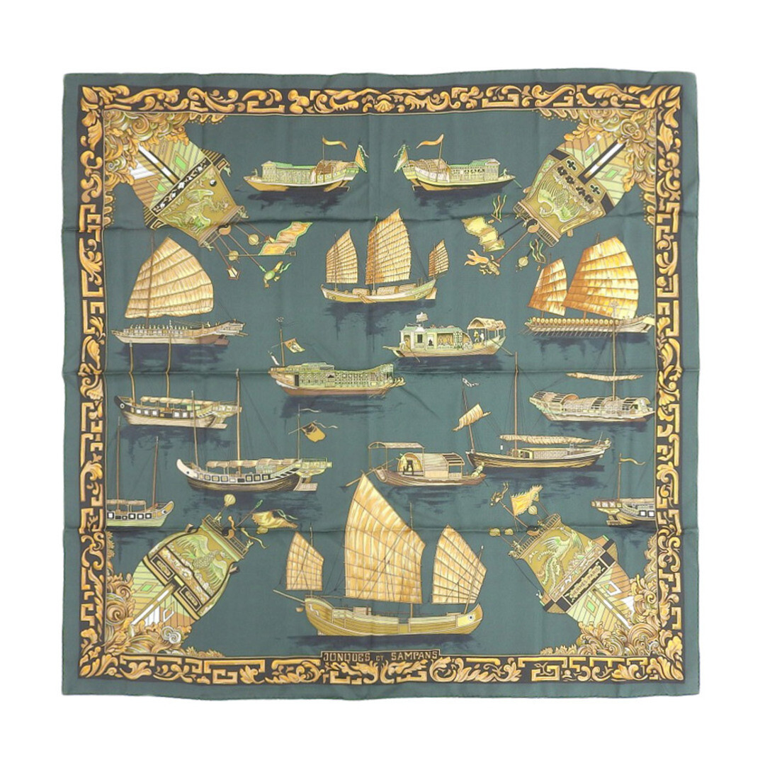 Hermes 1966 Products Jonques Et Sampans Carre 90 Silk Scarf Hermes 1966 Products Jonques Et Sampans Carre 90 Silk Scarf