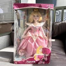 NEW DISNEY PRINCESS Sleeping Beauty 16" PORCELAIN BRASS KEY KEEPSAKE 2001 DOLL