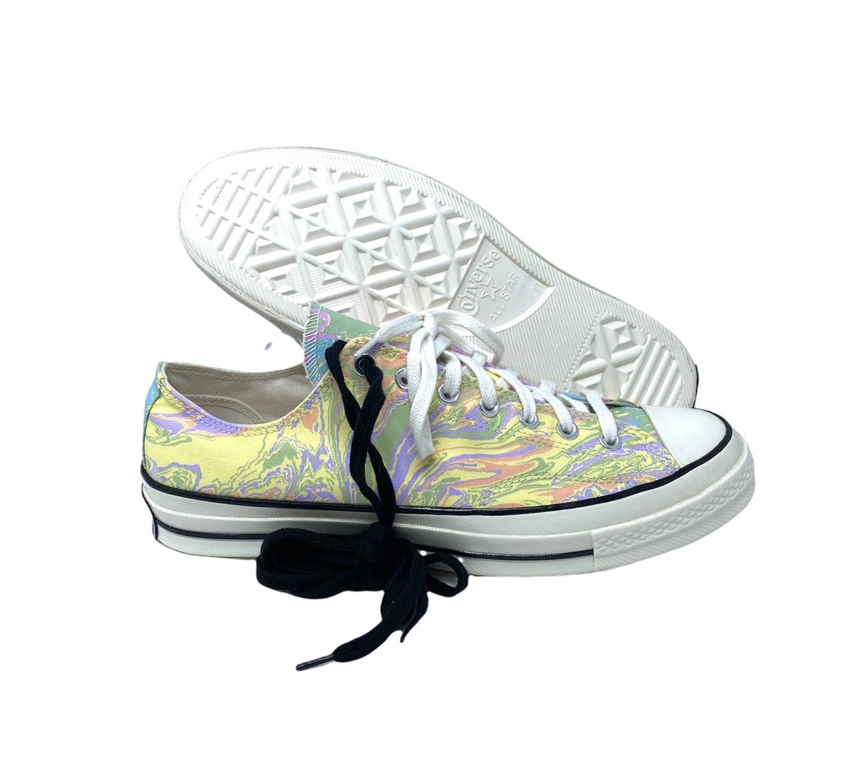 Converse CHUCK 70 OX Egret Multicolor Canvas Low Sneakers Men's