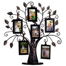 Klikel Family Tree Picture Frame Stand With 6 Hanging Photo Picture Frames -