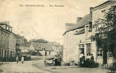 Map LA CHAPELAUDE Rue Principale Tacot near trade