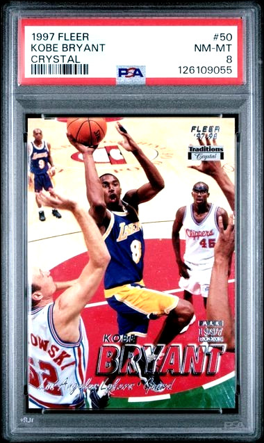 1997 Fleer KOBE BRYANT Crystal PSA 8 🔥🔥🔥