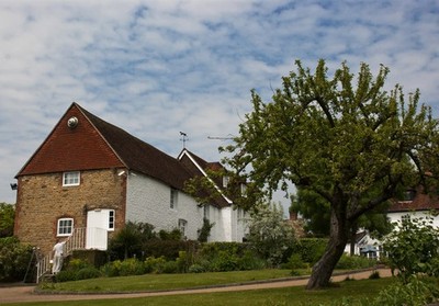 Foto A3 Gemälde die Schienen Midhurst The Spread Eagle Hotel wird behandelt c2013