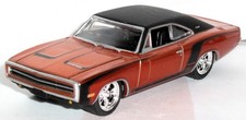 164 Custom 1970 70 Dodge Charger Rt Hemi Rubber Tire Car Free Shipping