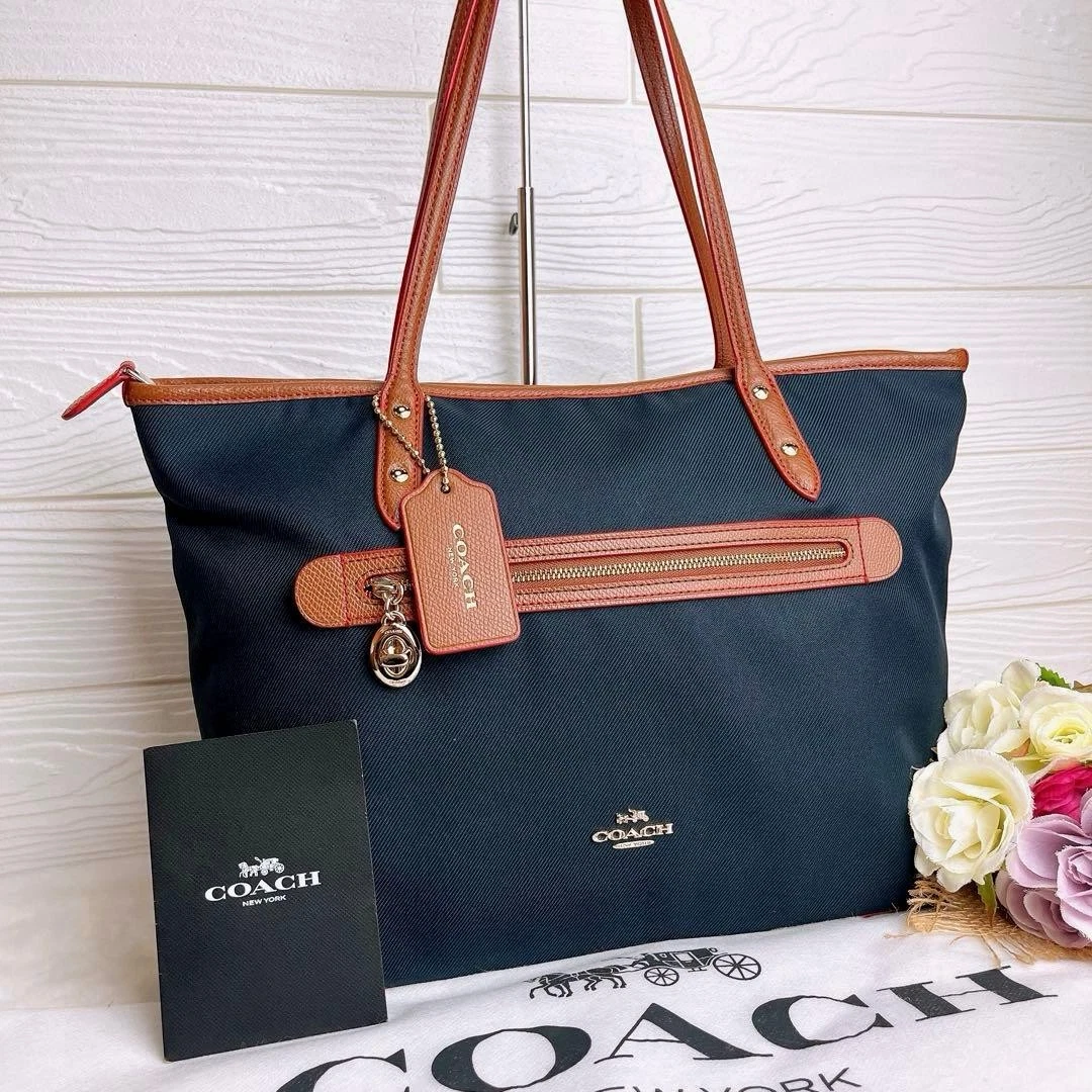 Coach Tote Blue Bags & Handbags for Women for sale - eBay