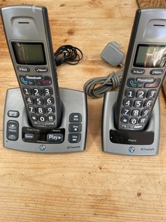 BT Freestyle 750 Twin Cordless Phones with Answer Machine GAP Compatible