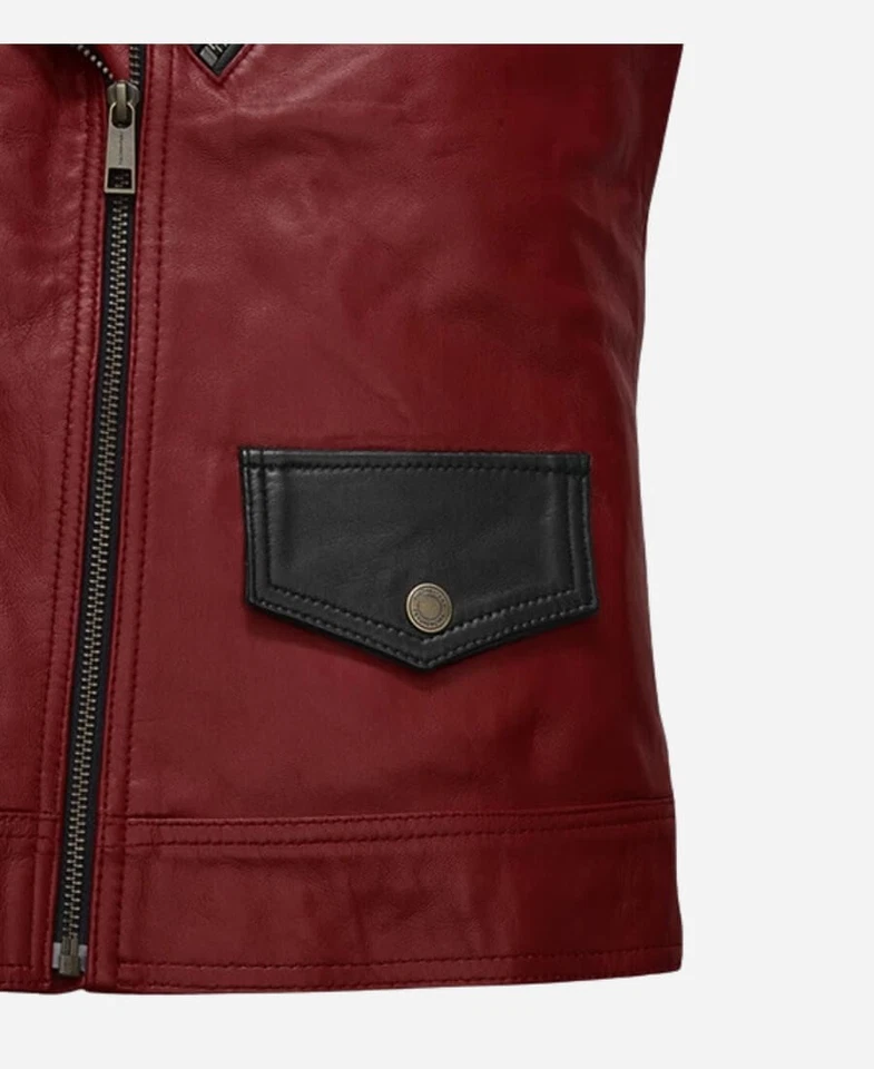 Chris Hemsworth Thor Love and Thunder Red Leather Vest - Image 3 of 4