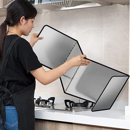Splatter Guard for Frying Non-Stick 3 Sided Foldable Grease Splatter Screen S... - Bild 3 von 7