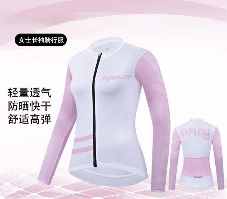 Activewear Cycling Jersey Women XXS XS Small Medium Large Size 00-12 Long Sleeve