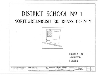 #ad District School Number 1North Greenbush RoadTroyRensselaer CountyNYHABS3 $12.99