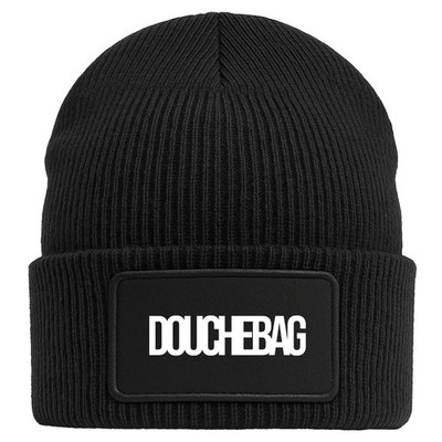 Beanie Douchebag Schriftzug Geschenkidee Douchebag Geschenk Präsent Mitbringsel