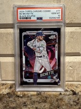 2024 Topps Chrome Cosmic Bo Bichette #77 Black Eclipse /10 - PSA 10