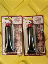 Fake Basic Blood Red Scary Halloween Zombie Vampire .95oz Tube Volume LOT OF 2