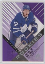 2016-17 SP Game Used Authentic Rookies Purple Connor Brown #180 8ec