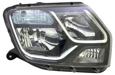Scheinwerfer rechts für Dacia Duster H79 ab 2013- FRL TFL H1 H7 Halogen Schwarz