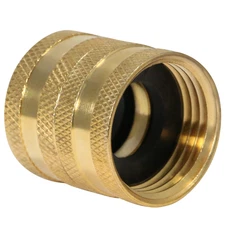 1 Pack XFITTING 3/4" Female Garden Hose Swivel Fitting, Hose to Hose Connector