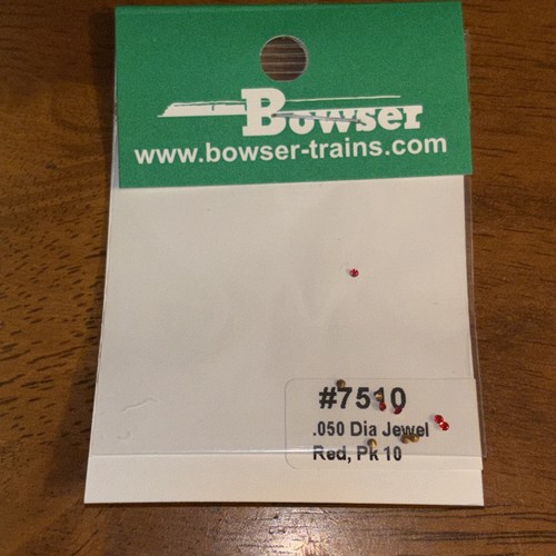 Luz marcadora Bowser #7510 Red Jewel .050, paquete de 10, locomotora escala HO | Condition: New