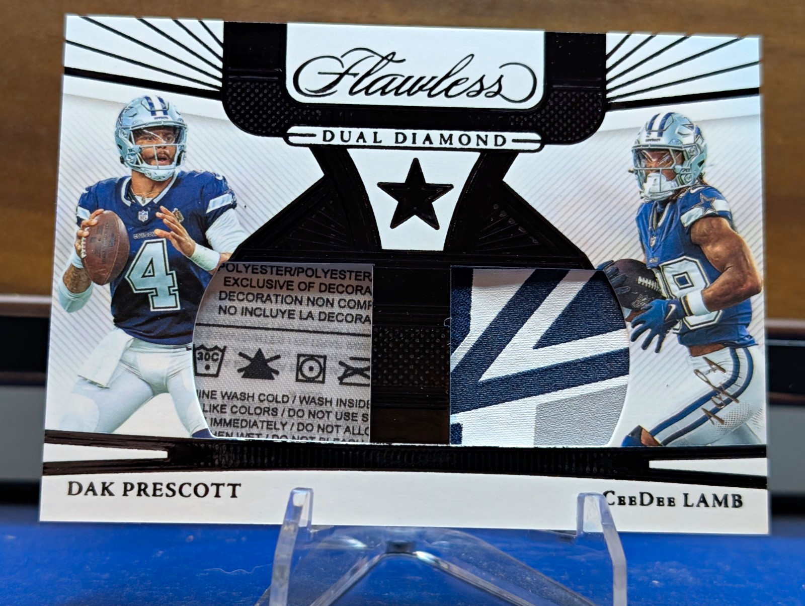Panini 2024 Flawless Dual Diamond Memorabilia Prescott Lamb #DDM-DAL Cowboys 1/1