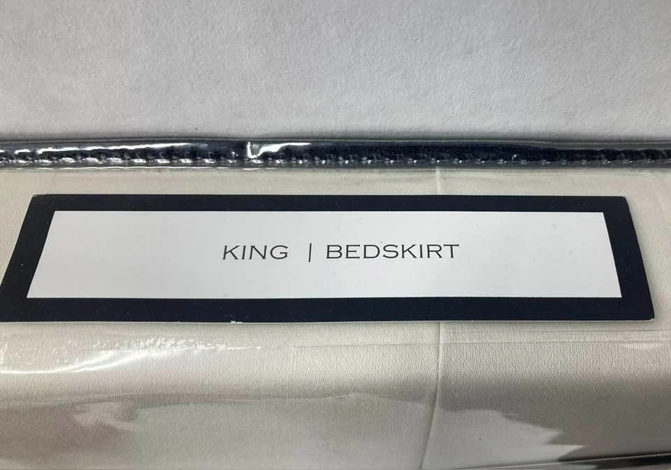 Falda Cama Charter Club Damasco Sólida 550 Hilos Algodón Supima King Marfil Nueva Foto 4 de 4