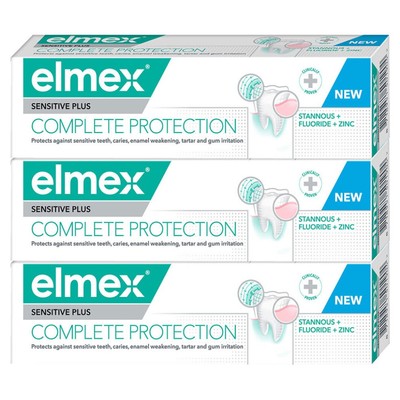 ELMEX Sensitive Plus Complete Protection 3×75 ml