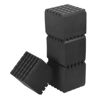 Gummi-Antivibrationspads FüR 5 Cm X 5 Cm X 5 Cm, 4 StüCk, Doppelseitig, Schwarz