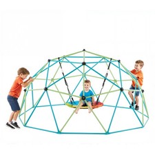 VEVOR Climbing Dome 10FT Geometric Dome Climber with Saucer Swing 1000LBS Loads