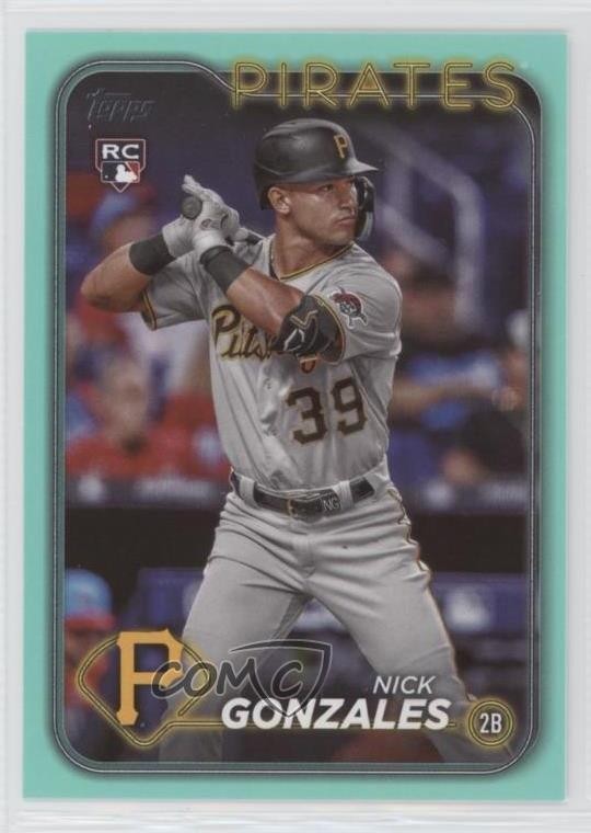 2024 Topps Series 1 Aqua Nick Gonzales #168 Rookie RC 0vy7