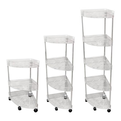 Badezimmer Standregal Eckregal Ständer für Küche Arbeitsplatte Toiletten