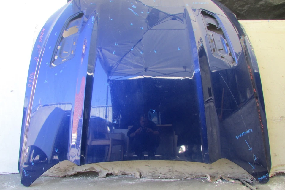 Ford Mustang GT 2015-2016-2017 ¡Capó delantero OEM AZUL!!SOLO RECOGIDA LOCAL!!! Foto 2 de 4