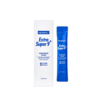 MEDIPEEL Extra Super 9+ Glow Lifting Wrapping Mask 1Pack_4ml x 4ea (White)
