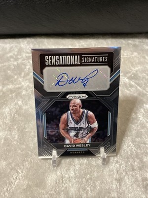 2022-23 Panini Prizm Sensational Signatures David Wesley Hornets Auto Autograph