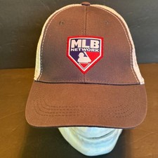 MLB Network Hat Indians / Guardians Men's Adjustable White Trucker SGA