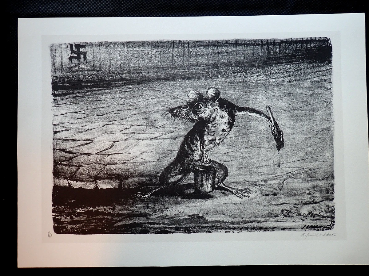LLL! „Die Ratte" Druck! Nationalsozialismus Holocaust Trump Nazis A. Paul Weber