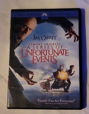 Paramount Pictures Lemony Snicket DVD Jim Carrey Adventure Full Screen Region 1
